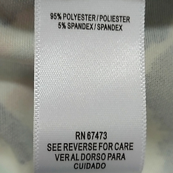 Gabby Skye Multicolor Abstract Pleated Fit & Flare Dress Size 8 - Picture 11 of 12